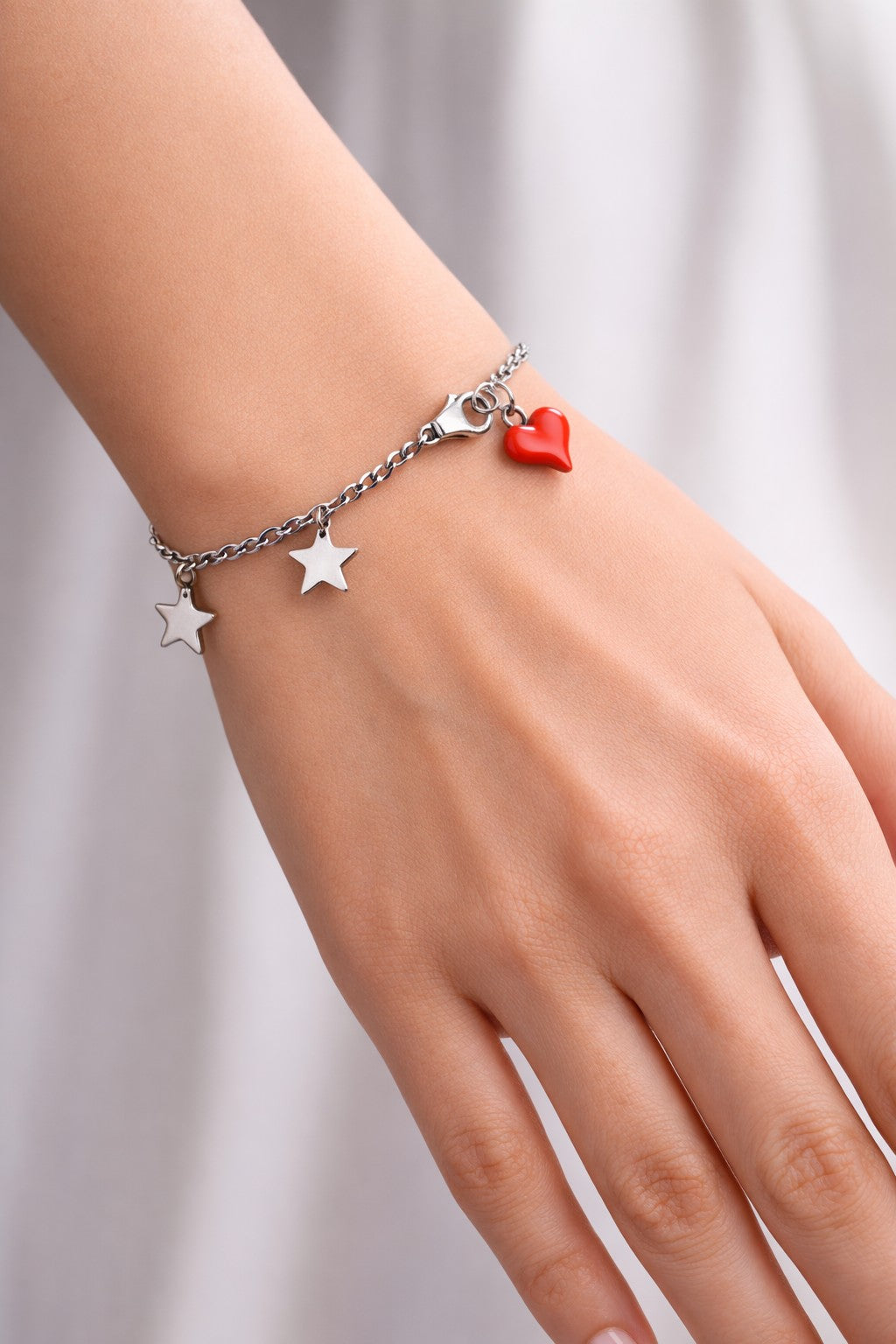 Star Charm Hand Chain – Stainless Steel