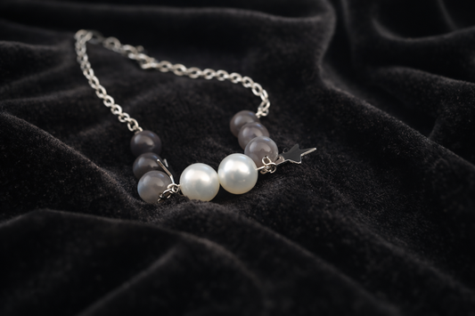 Agate & Pearl Balance Bracelet