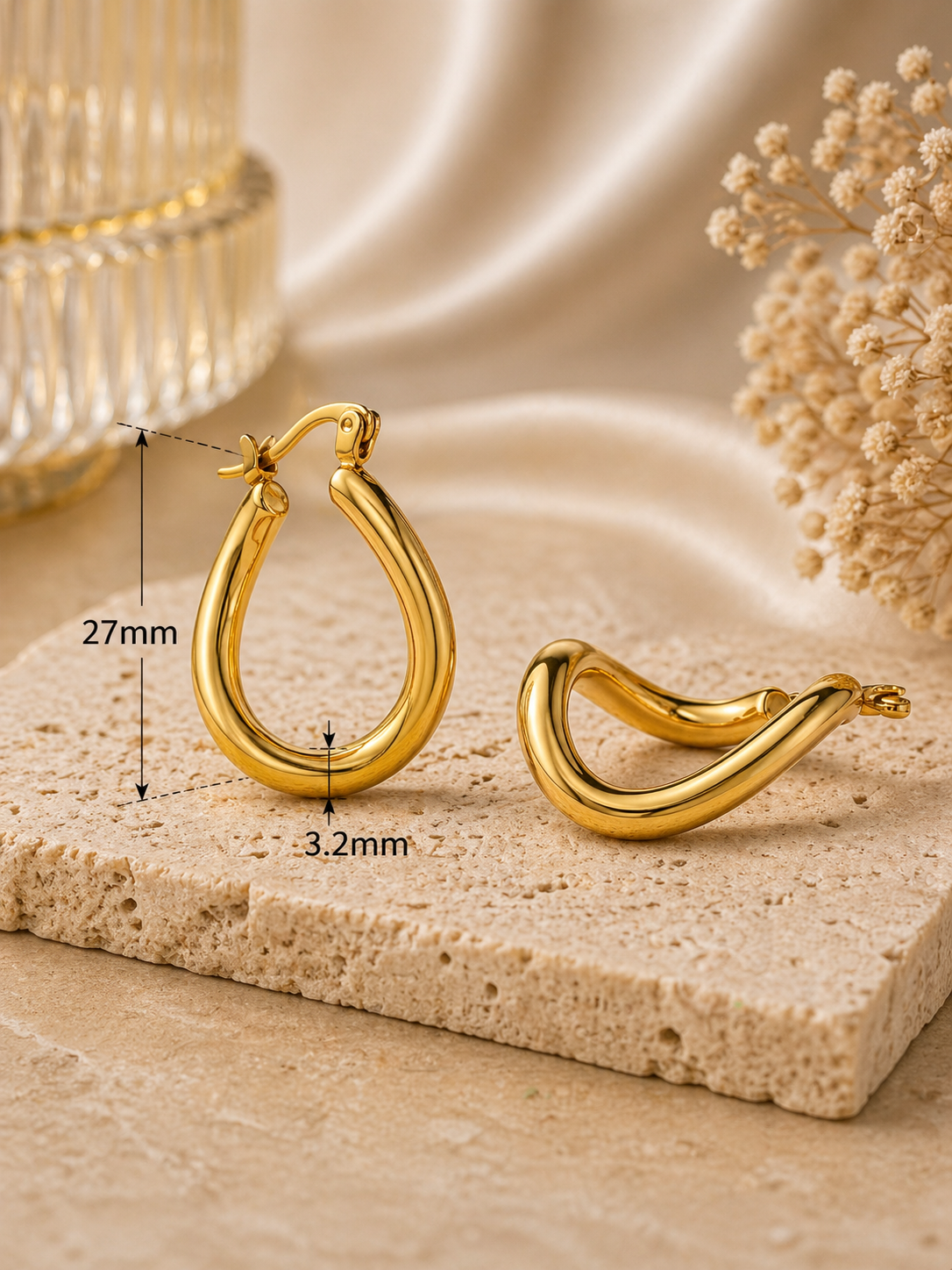 Sculpted Loop Earrings