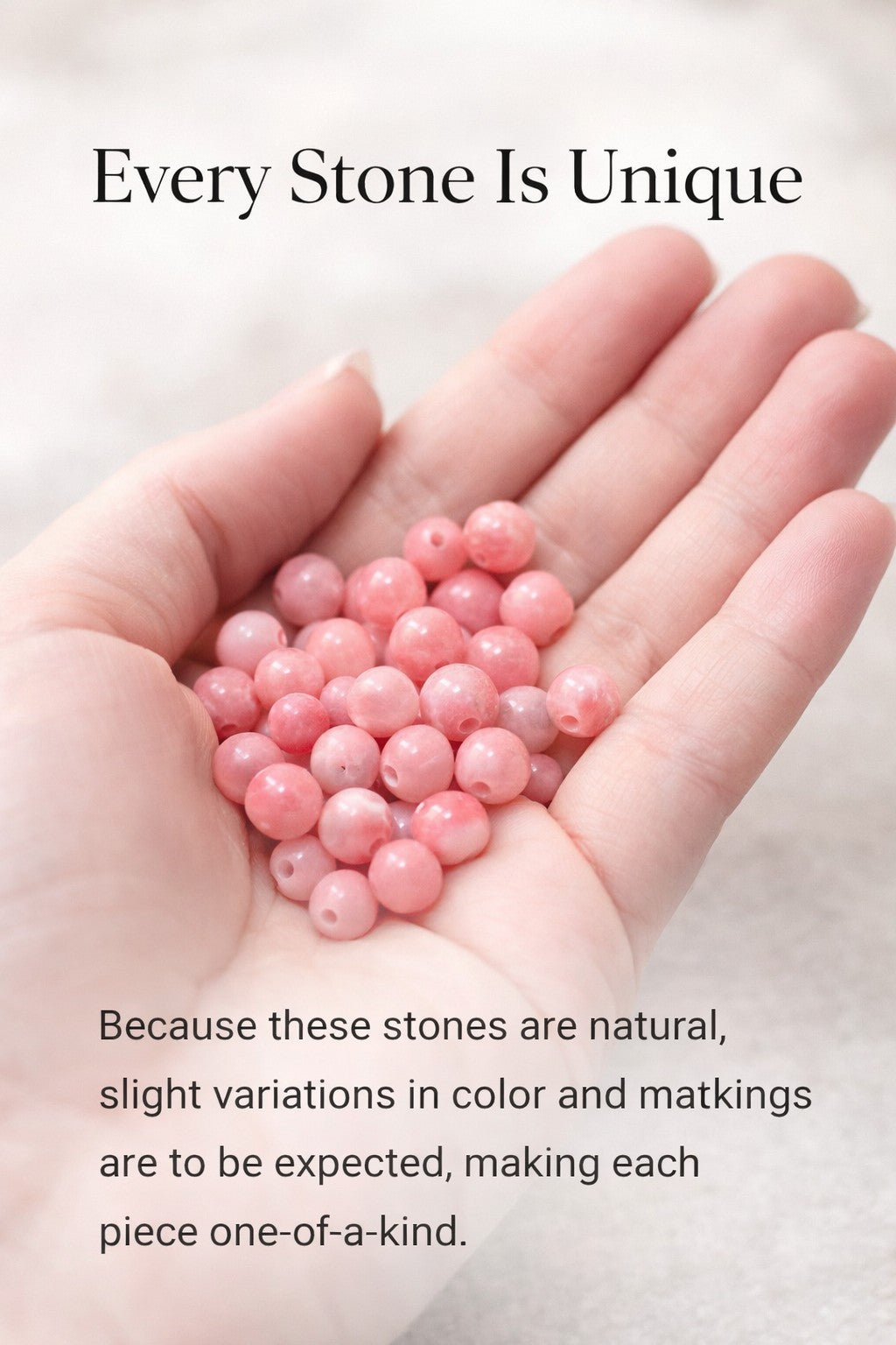 Natural Pink Stone Star Drop
