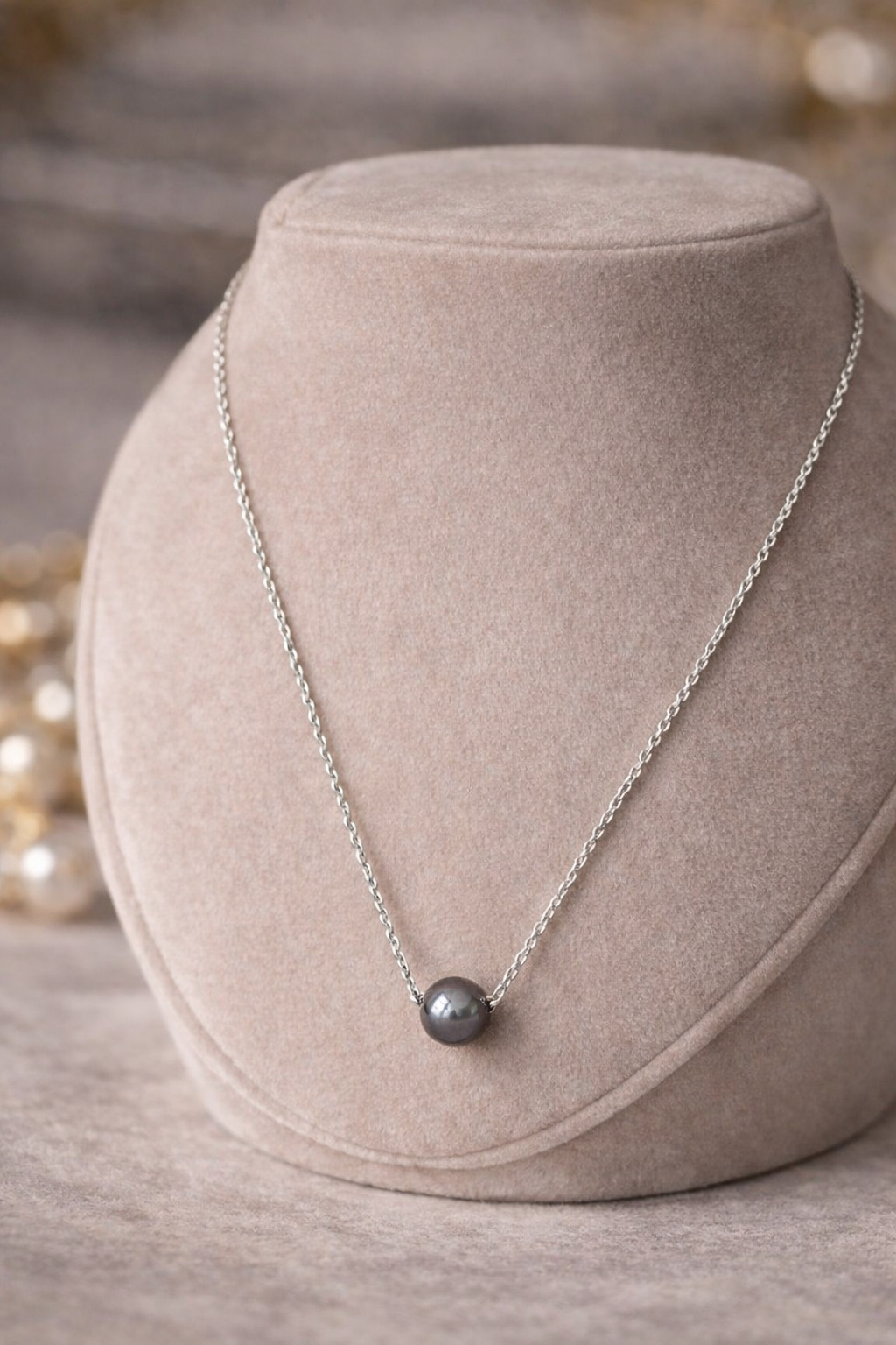 Hematite Bead Stainless Steel Necklace