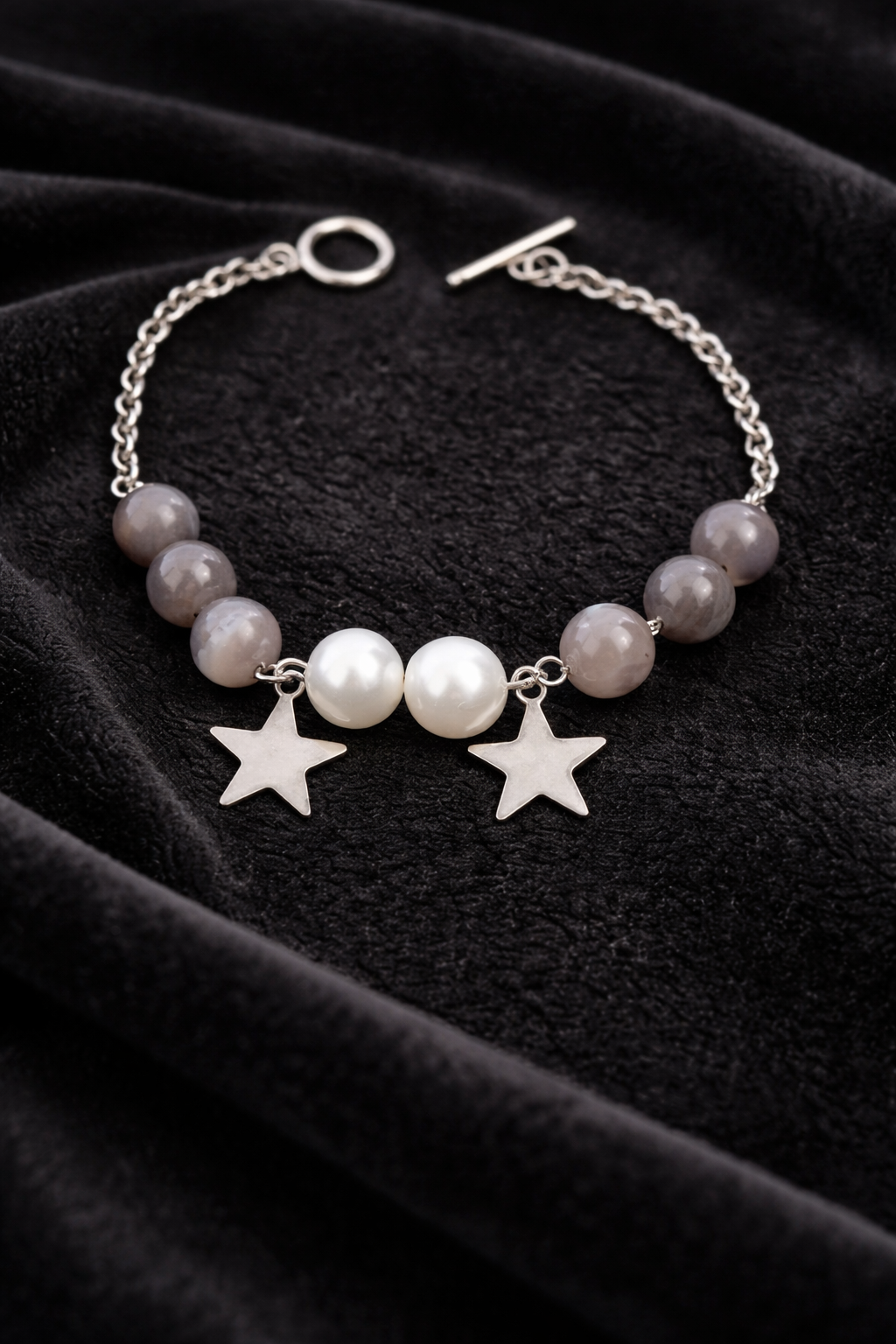 Agate & Pearl Balance Bracelet