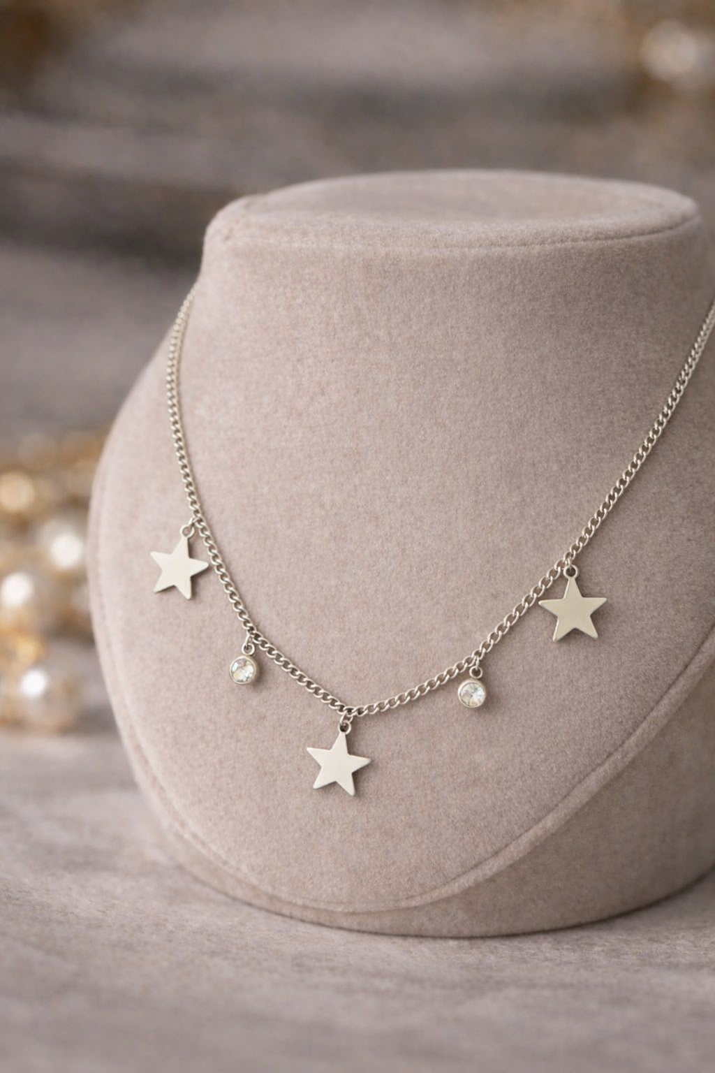 Silver Star Charm Necklace – Stainless Steel