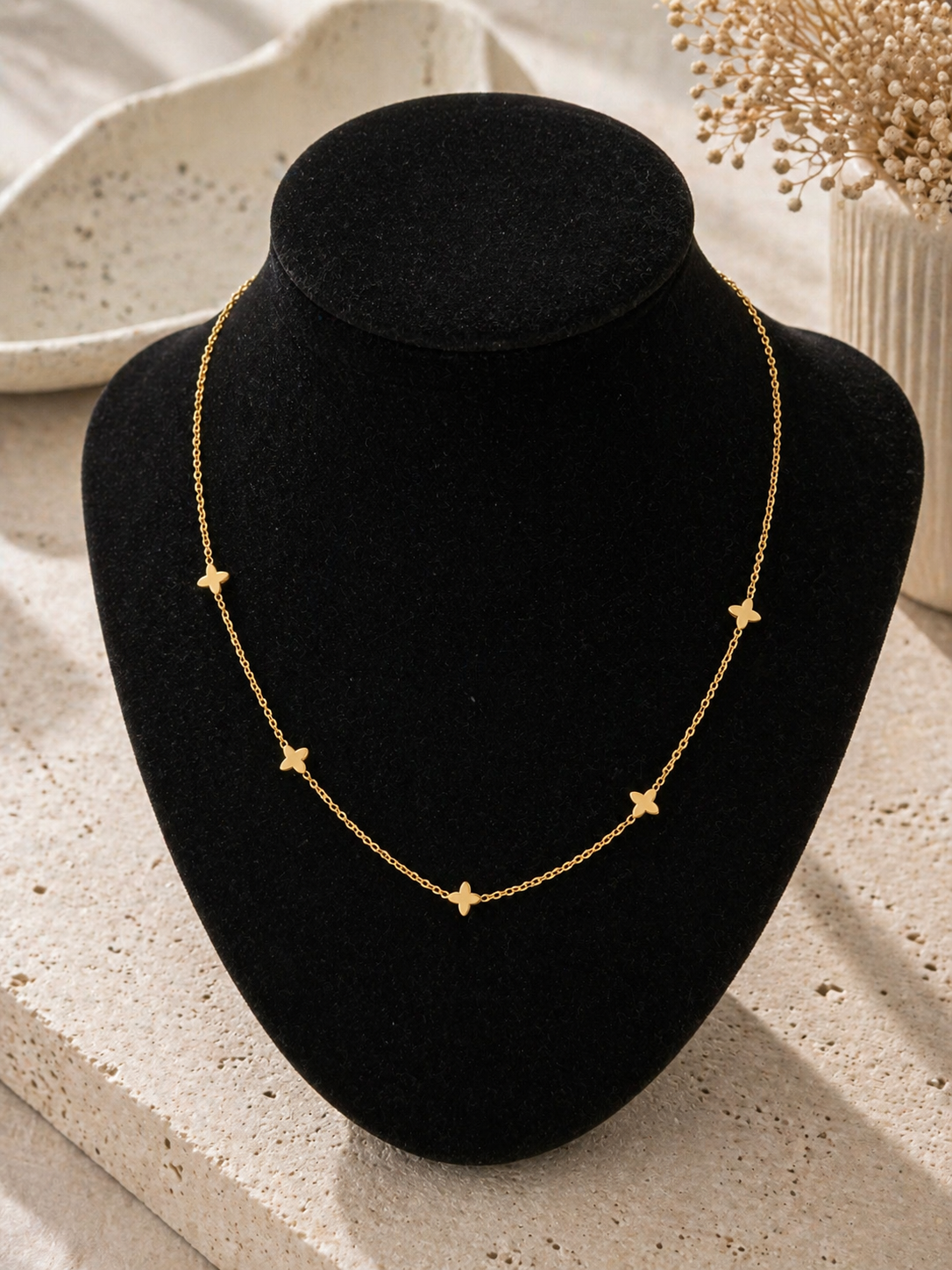 Clover Link Necklace –316L Stainless Steel
