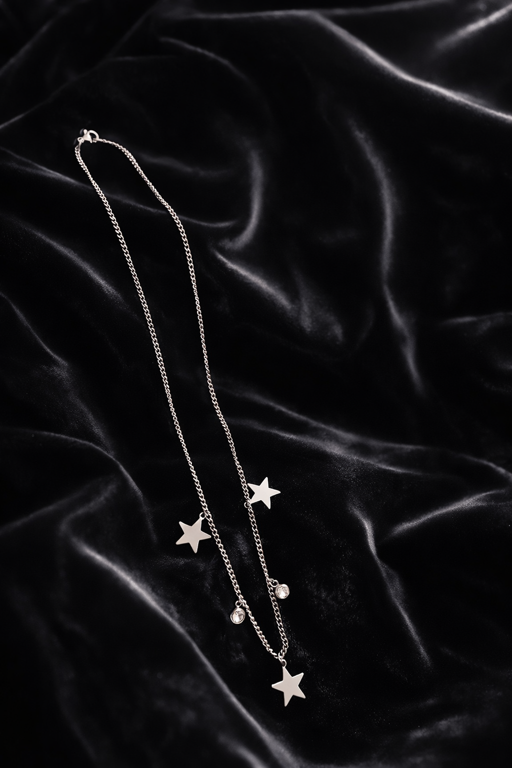 Silver Star Charm Necklace – Stainless Steel